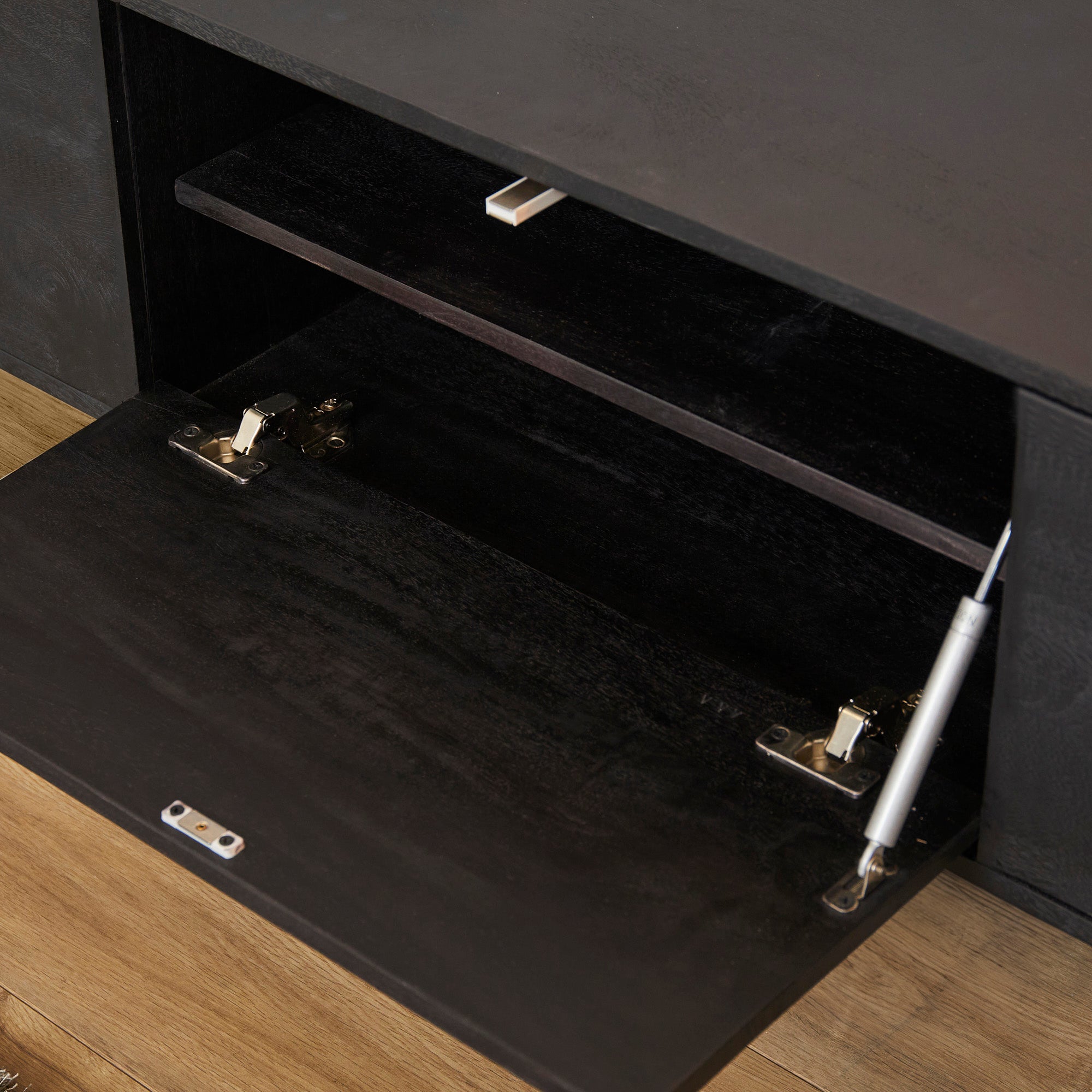 Zwevend tv meubel Vision Black | 160 cm