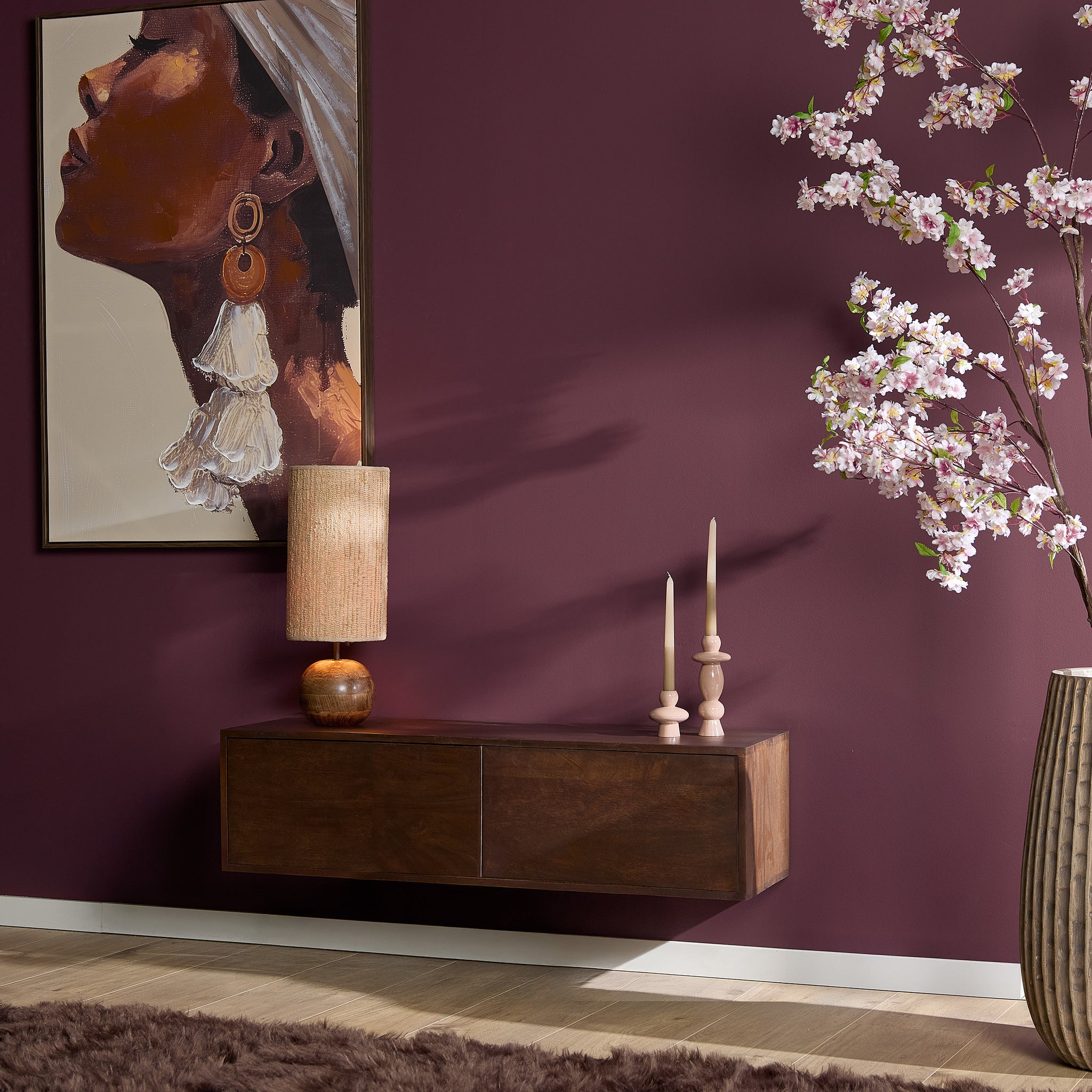 Zwevend tv meubel Vision Brown | 120 cm