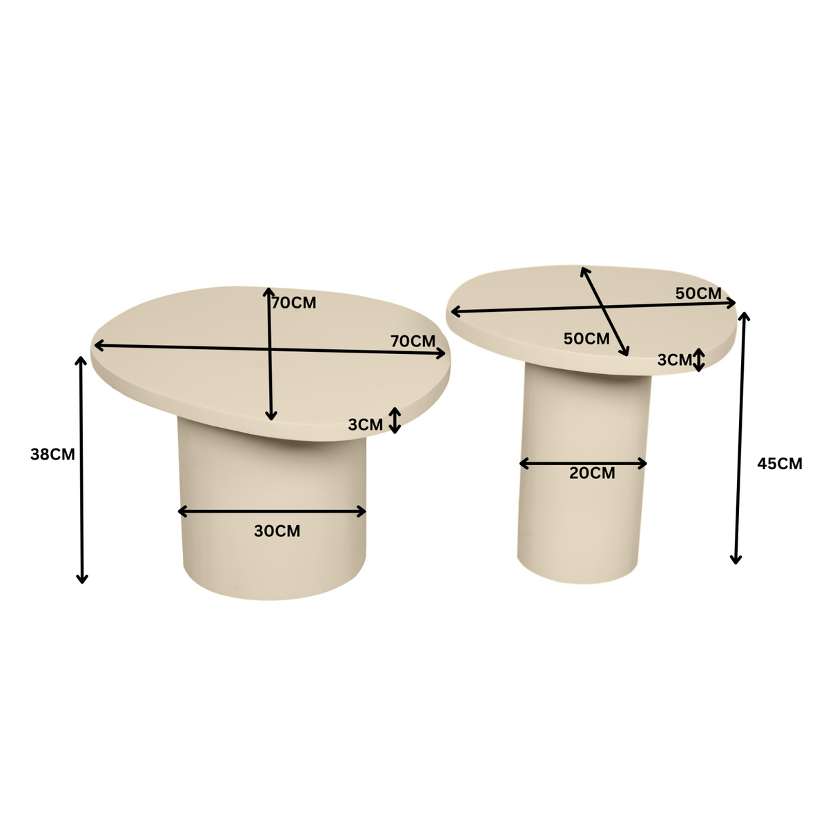Salontafel Mirre | Sand