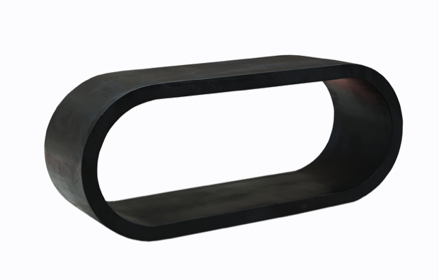 Tv-meubel Elegance – 120 cm – Zwart – Mangohout