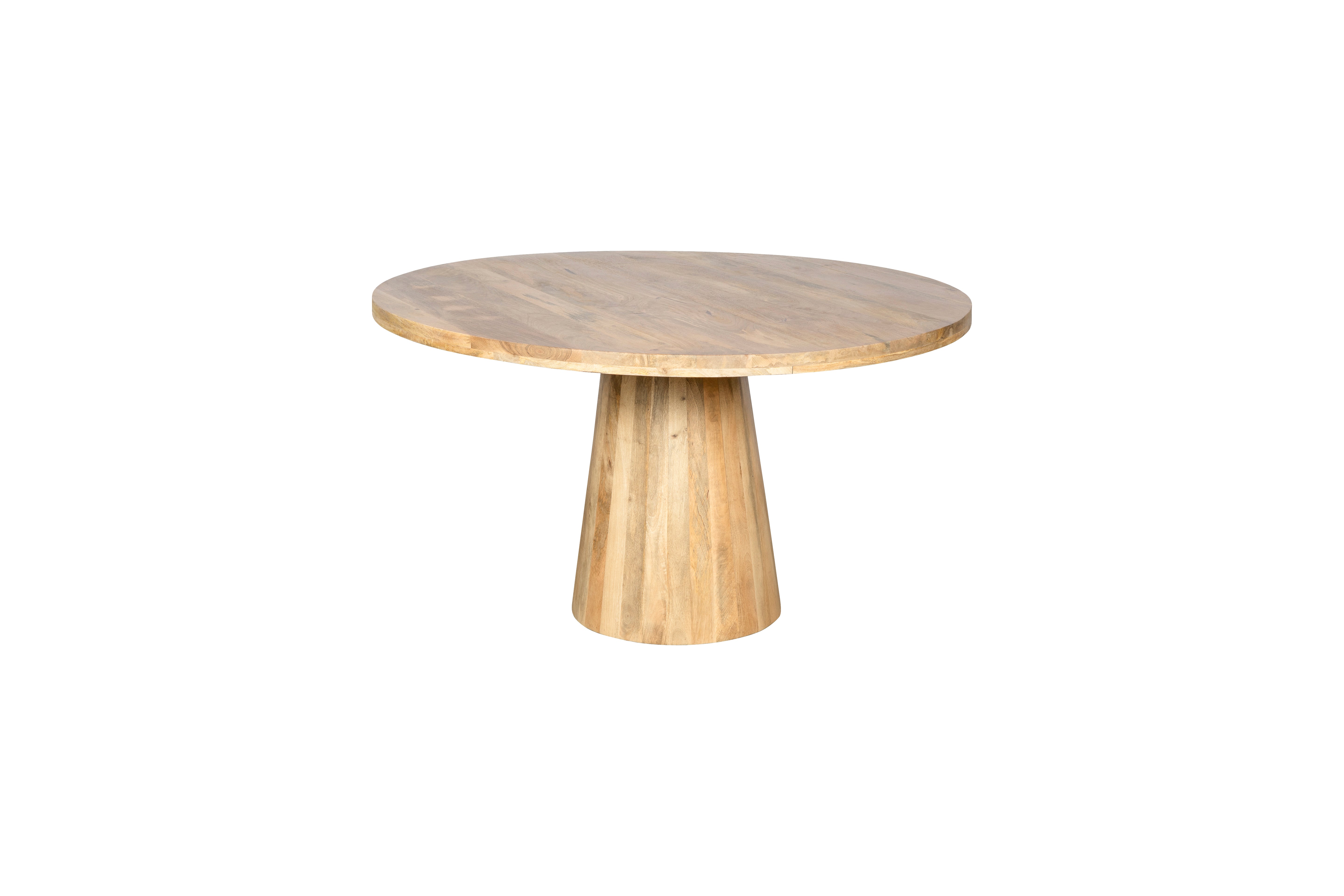 RONDE EETTAFEL - 100cm -  Mango - KEGELONDERSTEL - MANGOHOUT