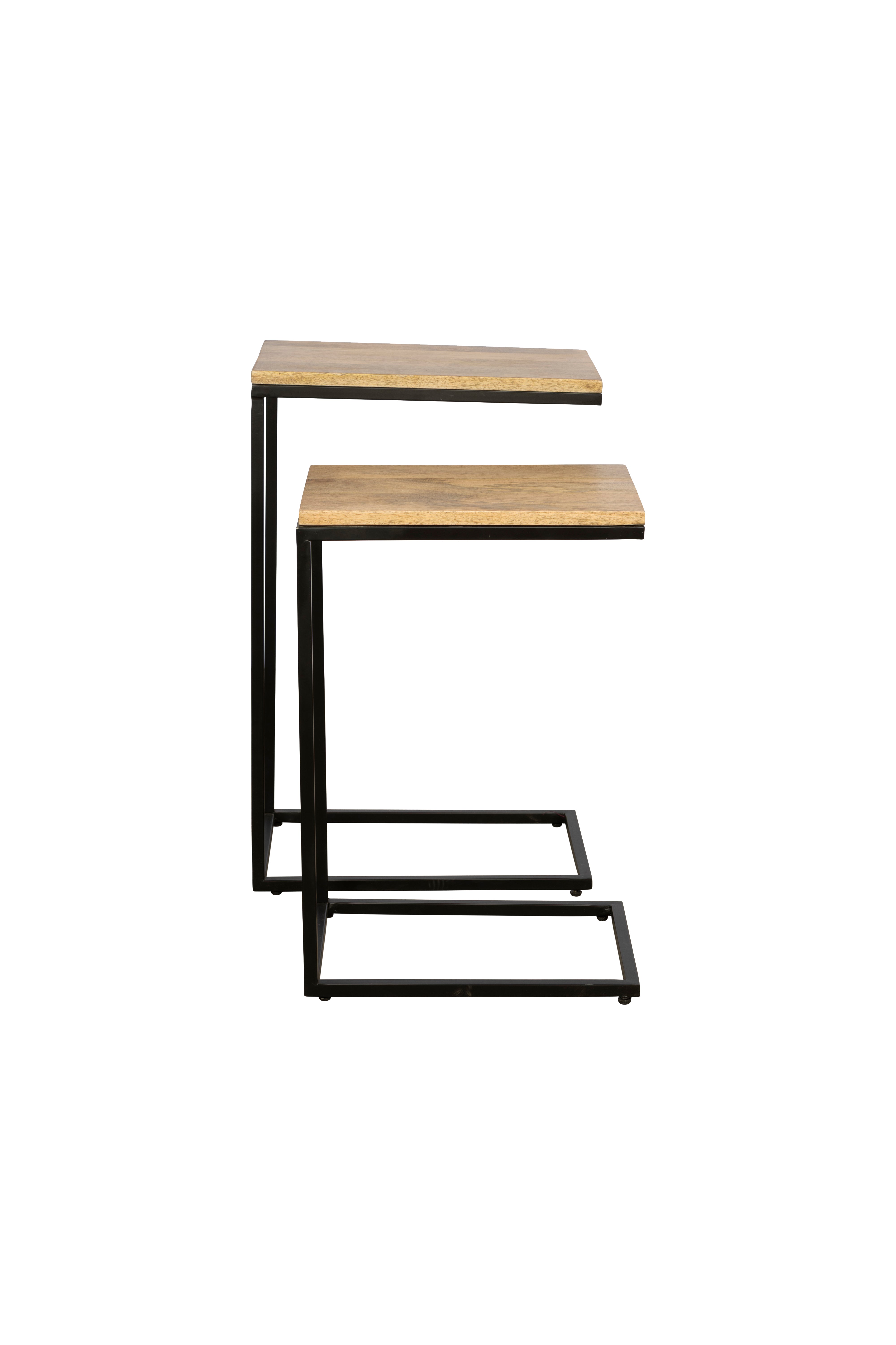 Laptoptafel Set van 2 – Naturel – Mangohout