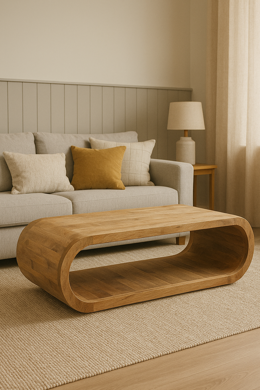 Salontafel Elegance – 110 cm – Naturel – Mangohout