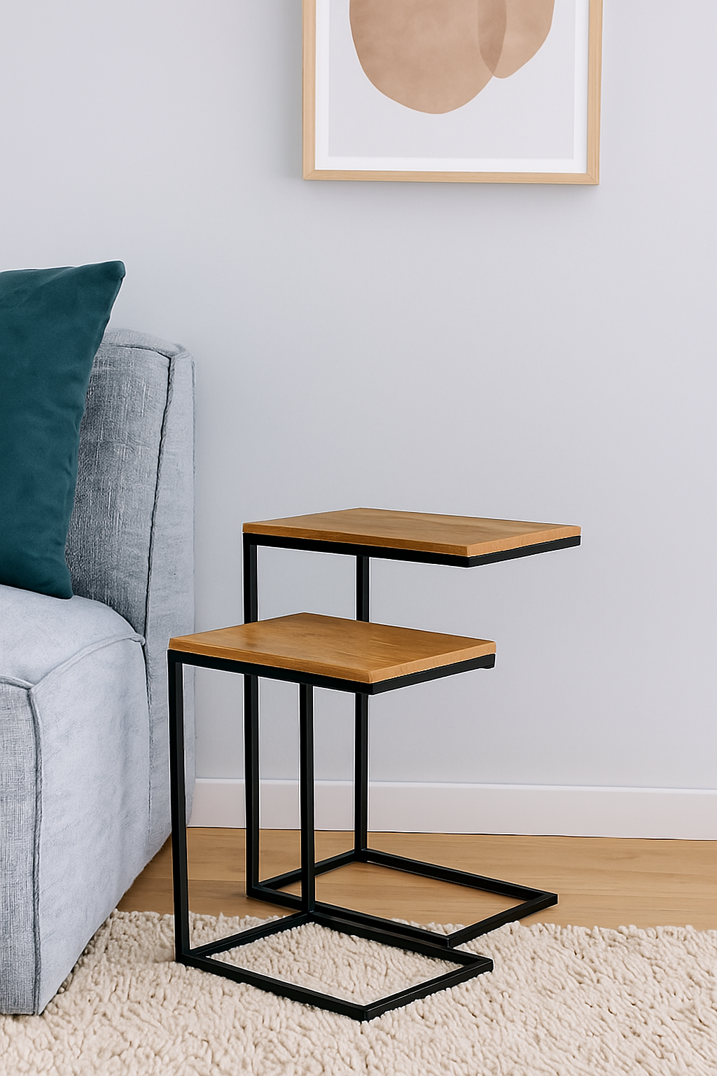 Laptoptafel Set van 2 – Naturel – Mangohout