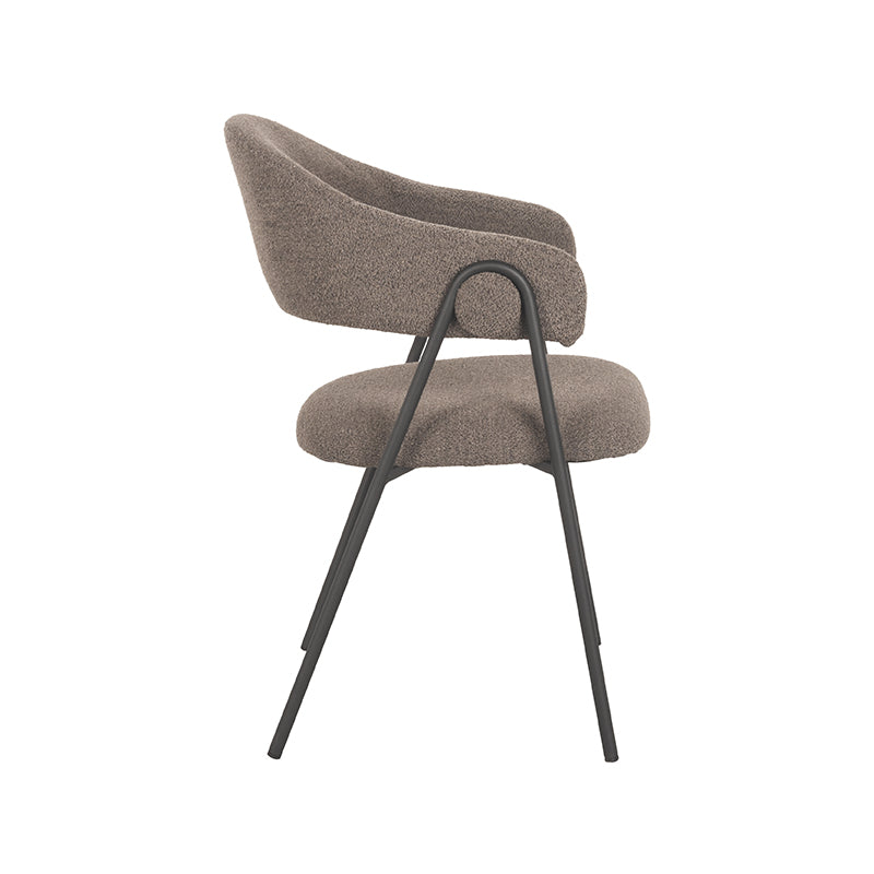Eetkamerstoel Lowen - Bruin - Boucle