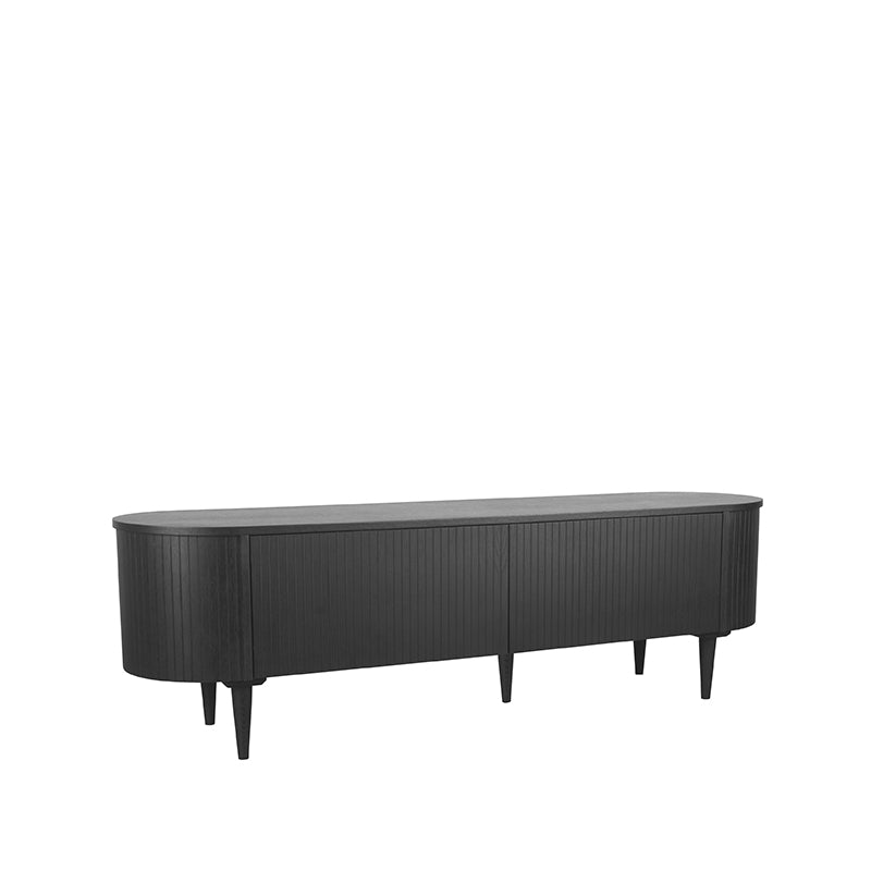 Tv-Meubel Oliva - Eikenhout - Zwart - 180 cm