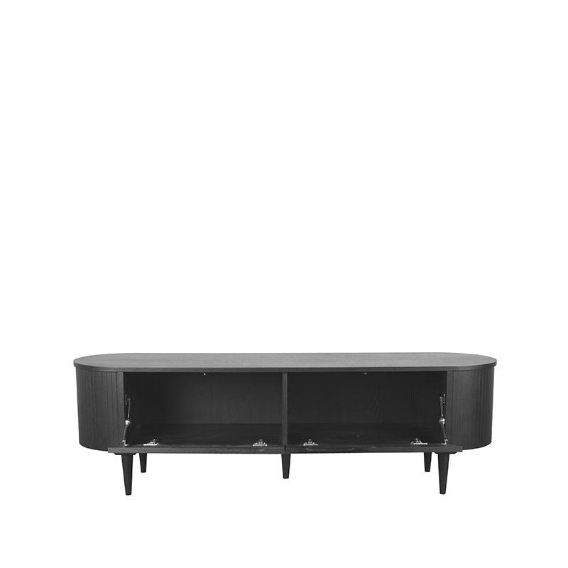 Tv-Meubel Oliva - Eikenhout - Zwart - 180 cm