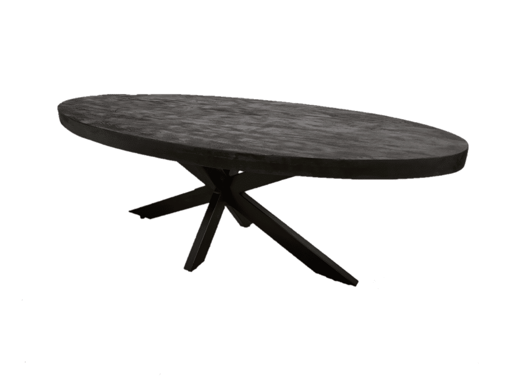 salontafel zwarte editie gemaakt van mangohout 130 cm