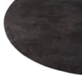 Salontafel ovaal schuine rand zwart